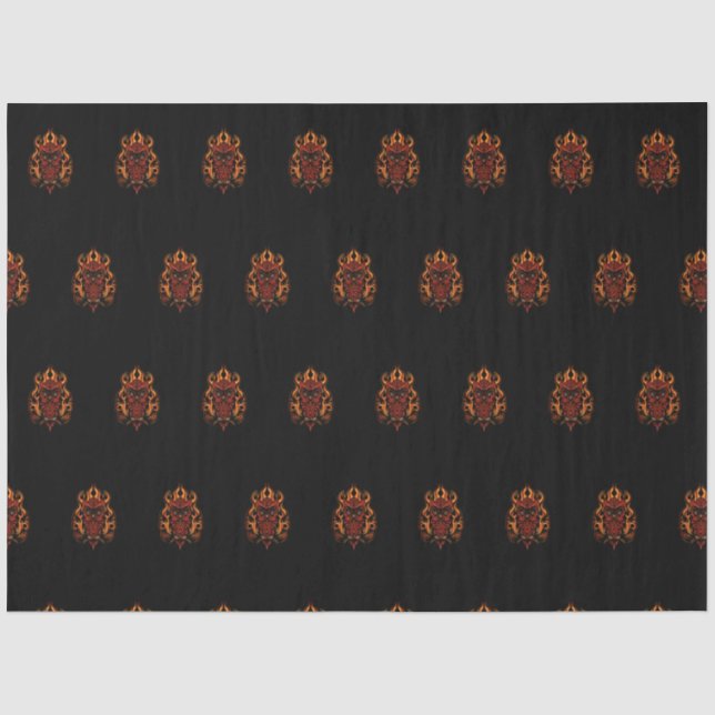 Papel De Seda Lechuza de Fuego (Anverso)