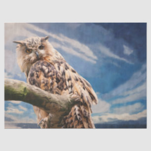 Papel De Seda Lechuza de pintura