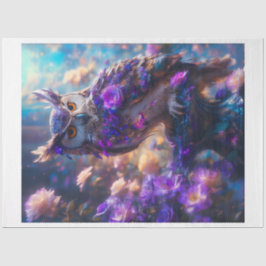 Papel De Seda Lechuza flor