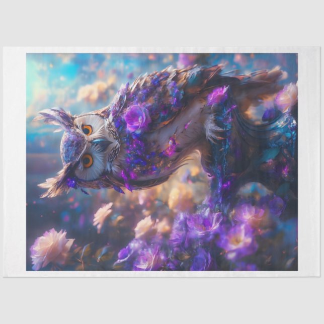 Papel De Seda Lechuza flor (Anverso)