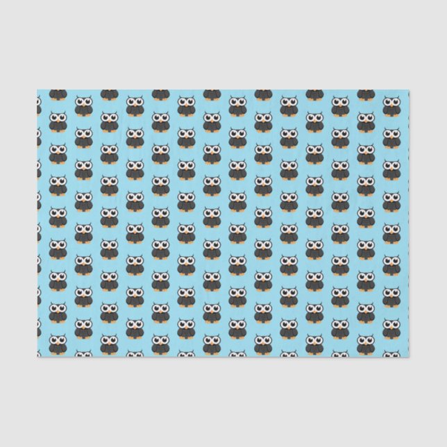 Papel De Seda "Lechuza negra" (Anverso)