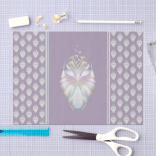 Papel De Seda Lechuza Oracle Púrpura Pastel