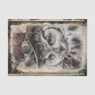 Papel De Seda Lechuza Steampunk