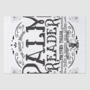 Papel De Seda Lector de Palmas Vintage Magia adivina Halloween