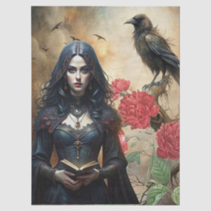 Papel De Seda Lector de Tarot de Arcana Gótica y Fantasía de Cue