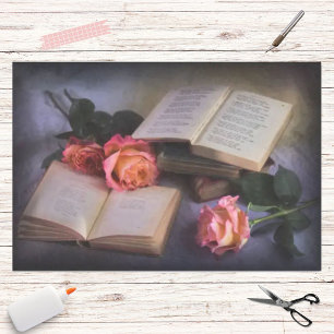 Papel De Seda Lecturas románticas con Rosas espirituales libres