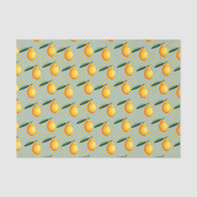 Papel De Seda Lemones (serie Design 10 amarillo/Naranja) (Anverso)