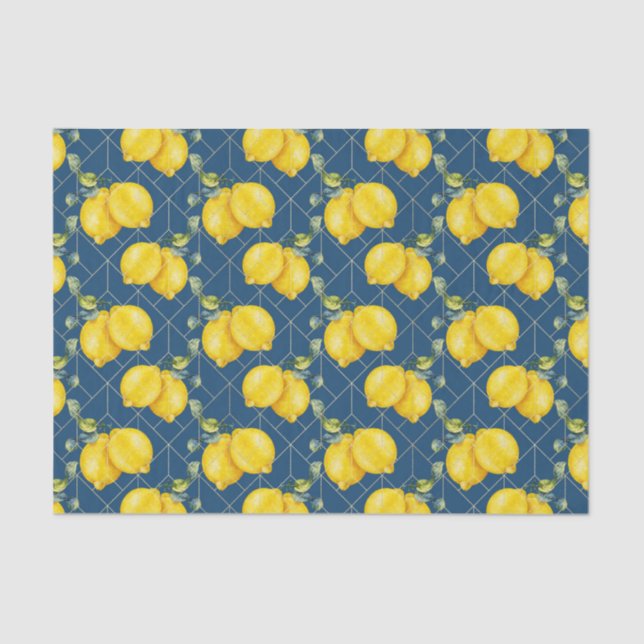 Papel De Seda Lemones (serie Design 42 amarillo/Naranja) (Anverso)