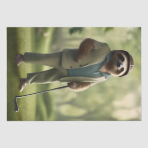 Papel De Seda "Lento y firme: Una eslogan vestida para el golf