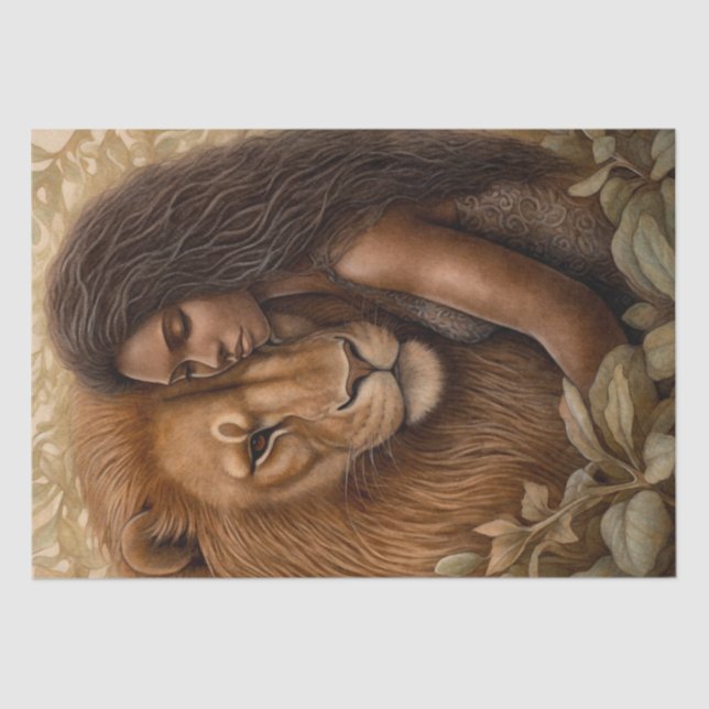 Papel De Seda León africano (Anverso)