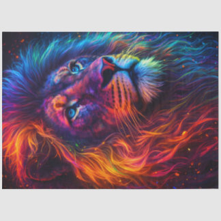 Papel De Seda León Arcoíris