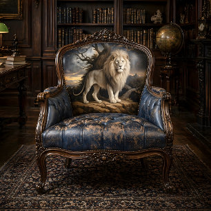 Papel De Seda León Blanco Majestad Decoupage