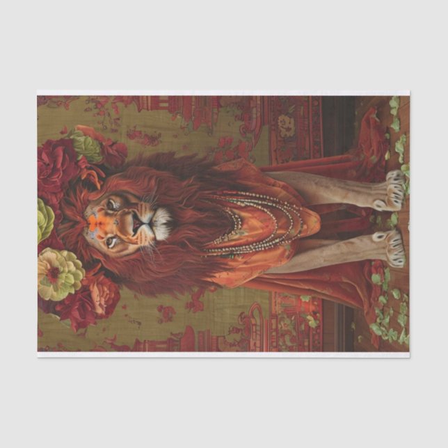 Papel De Seda León botánico (Anverso)