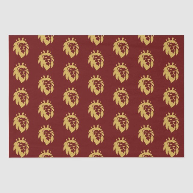 Papel De Seda León con corona - Estilo de oro 1 (Anverso)