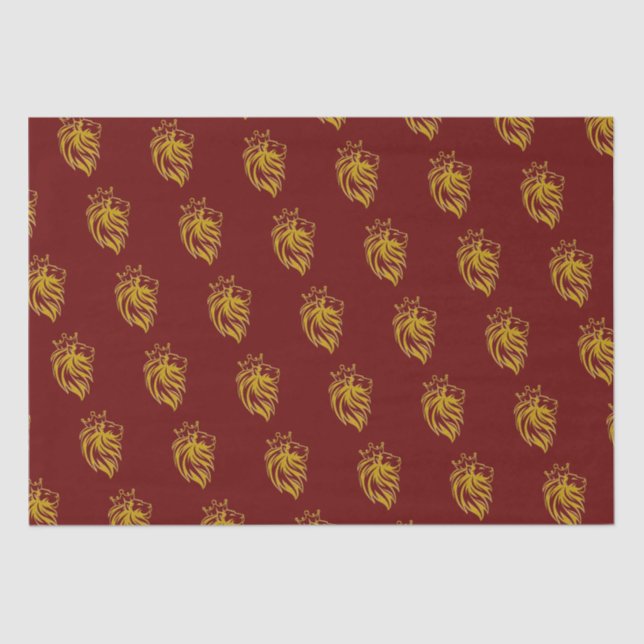 Papel De Seda León con corona - Estilo de oro 2 (Anverso)