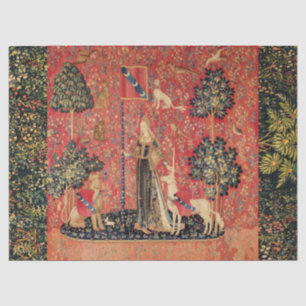 Papel De Seda León de DAMA Y UNICORN, Flores de Fantasía, Animal