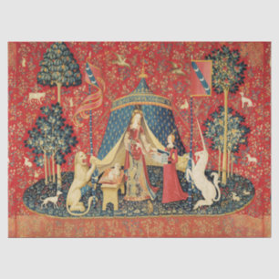 Papel De Seda León de DAMA Y UNICORN, Flores de Fantasía, Animal