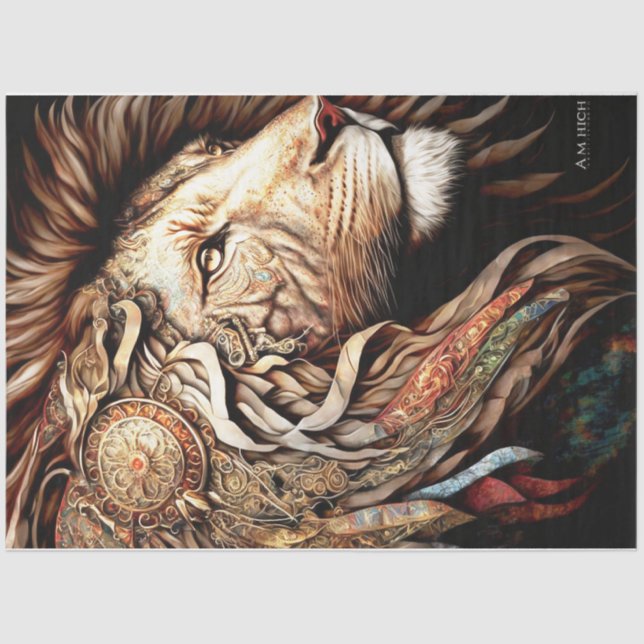 Papel De Seda León de Steampunk (Anverso)