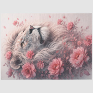 Papel De Seda León Floral