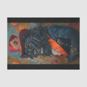 Papel De Seda León negro raro9