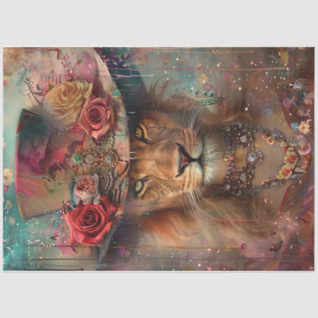 Papel De Seda León victoriano (Anverso)