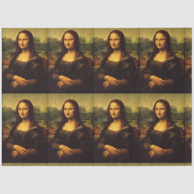 PAPEL DE SEDA LEONARDO DA VINCI MONA LISA ART TISSUE PAPER (Anverso)