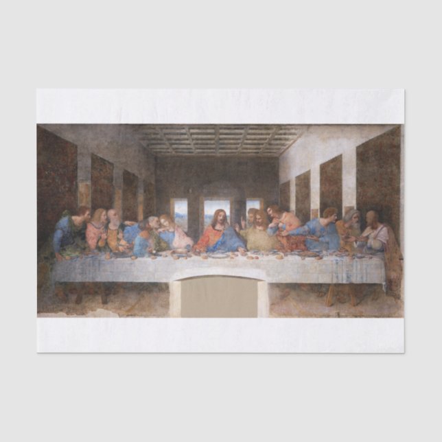 Papel De Seda Leonardo Da Vinci | Última Cena (1495-1498) (Anverso)