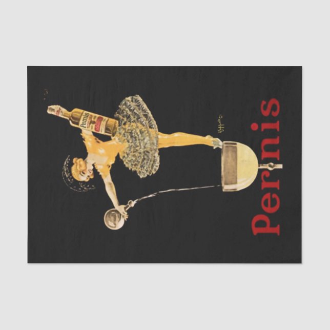 Papel De Seda Leonetto Cappiello Pernis Poster de Publicidad del (Anverso)
