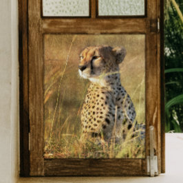 Papel De Seda Leopard Basks en el Sun Decoupage de la tarde