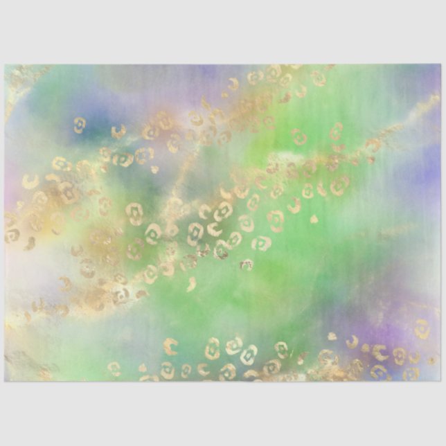 Papel De Seda Leopard Paint Series Design 4 (Anverso)