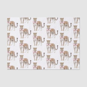 Papel De Seda Leopard Pink Bow Birthday