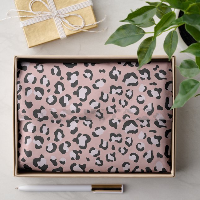 Papel De Seda Leopard Print, Leopard Spots, Pink Leopard (Regalo )