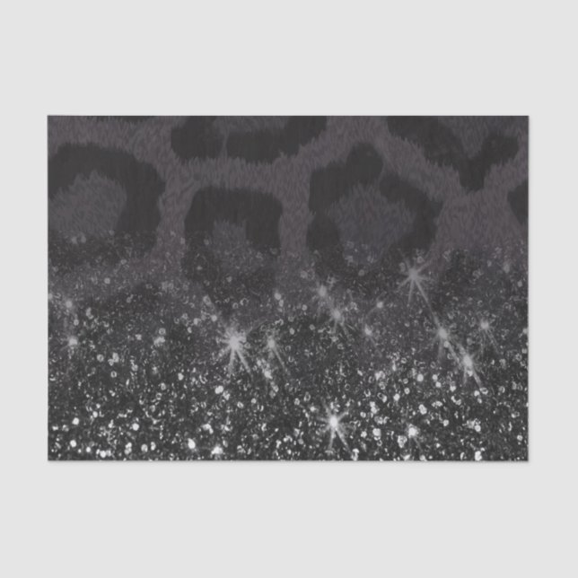 Papel De Seda Leopard Print y Purpurina (Anverso)