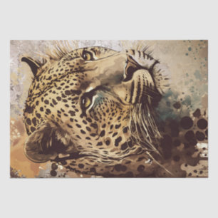 Papel De Seda Leopard Watercolor