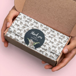 Papel De Seda Leopardo de la selva salvaje Safari con estampado