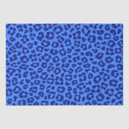 Papel De Seda Leopardo Print-Blue-