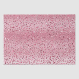 Papel De Seda Leopardo rosa Purpurina Ombre