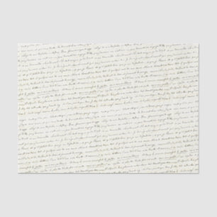 Papel De Seda Letra cursiva manuscrita