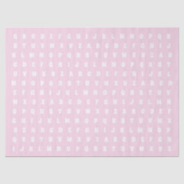 Papel De Seda Letras de alfabeto Regalo de patrón de abc regalo 