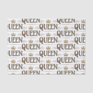 Papel De Seda Letras de caligrafía de QUEEN - Royal elegante
