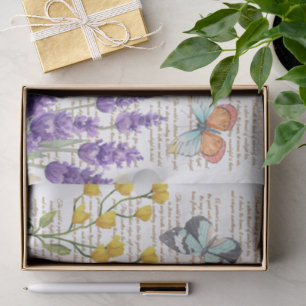 Papel De Seda Letras manuscritas de bonito Blanco botánico