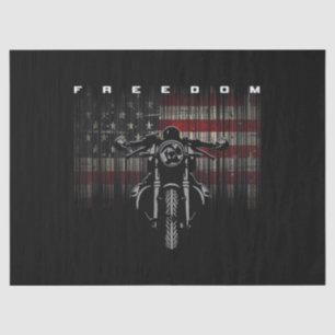 Papel De Seda Libertad para motocicletas con bandera estadounide