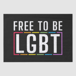 Papel De Seda Libertad para ser el orgullo gay bisexual LGBT