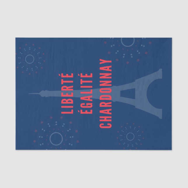 Papel De Seda Liberté Égalité Chardonnay Funny Tower Wine (Anverso)