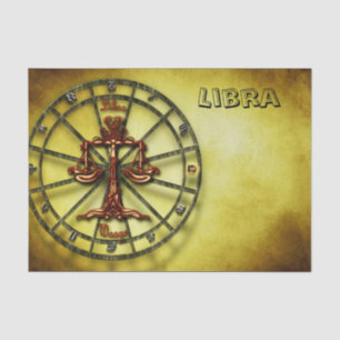 Papel De Seda Libra Zodiac Astrología diseño Horoscopio