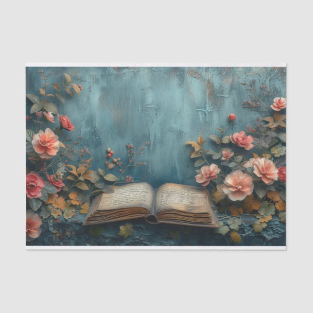 Papel De Seda Libro de medios mixtos (Anverso)