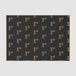 Papel De Seda Libro de Tejido de Actos Black, Faux Gold 1st (Fir