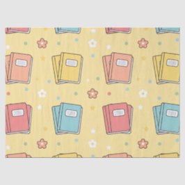 Papel De Seda Libro Escolar Patrón de Maestro Amarillo 