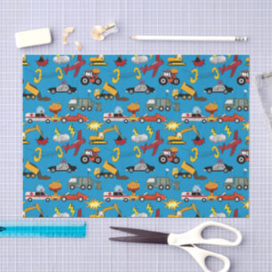 Papel De Seda Libros Cómic Camiones Coches Vehículos Aviones