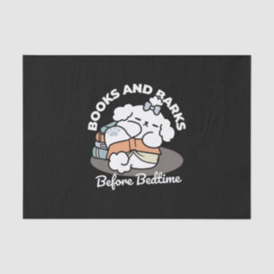 Papel De Seda Libros y cortezas - Diseño de lectura de perros es